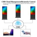 43 65 Inch Vertical Lcd Advertising Player Touch Lcd Screen Board Digital Signage for sale