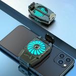 H15 Mobile Phone Back-clip Air-cooled Game Cooler Turbo Hurricane Cooling Fan Radiator with Built-in Battery for sale