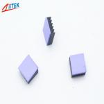 High stickiness surface realize seal pcb/cpu/led silicone 2W violet thermal conductive pad	-50 to 200℃ for sale