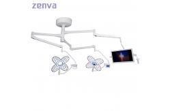 China Operating Equipment Double Dome Led Medical Shadowless Lamp With Camera TV supplier