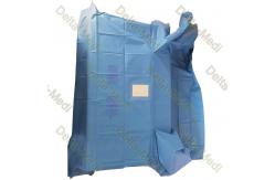China Thyroid Surgical T Drape With Square Fenestration And Tube Holders supplier