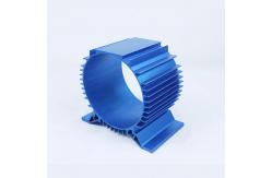 China Custom 6063 Aluminium Heatsink Profile Extrusion Anodizing Blue Heat Sinks Profile supplier