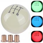 Universal Car Gear Shift Knob Luminous Shift Stick Knob with 3 Adapters Red blue green for Manual Automatic Vehicles for sale