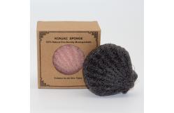 China Star 7.5cm Konjac Charcoal Exfoliating Sponge For Deep Pore Cleansing supplier