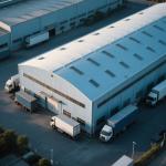 Cladding and Earthquake Against 7-9 Grade prefabricated metal warehouse with Sandwich Panel steel Sheet for sale