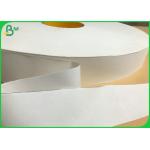 32mm 44mm Slitted Width 28gsm White Wrapped Paper Roll For Straw Packing