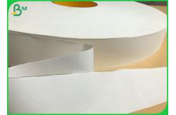China 32mm 44mm Slitted Width 28gsm White Wrapped Paper Roll For Straw Packing supplier
