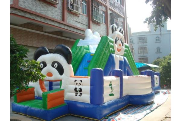 Inflatable fun city / inflatable playground / panda jumping playground fun city