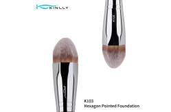 China Tapered Foundation Luxury Makeup Brushes with Soft Synthetic Bristles supplier