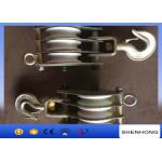2 Ton Cable Pulling Pulley Nylon Sheave Hook Type Hoisting Block Lifting for sale