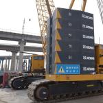 Steel Wire Ropes Braking System crawler mounted crane Safe Smooth Operation In Heavy Lifting Tasks for sale