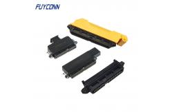 China Female Centronic 50 64 Ways IDC RJ21 Tyco Connector With Plastic Cover supplier