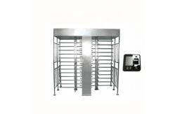 China Gym Full Height Pedestrian Turnstiles Access Control System Self Lock supplier