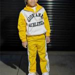 Children Cropped Hoodies And Sweatpants Set Designer Boys Tracksuits Custom Size