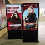 43 49 55 65 Inch Floor Standing LCD Display Advertising Screen Double Side Digital Signage Kiosk For Supermarket Mall for sale