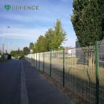 Home Outdoor Decorative Metal 3D Bending Curved Fence Panel Welded Rigid Wire V Mesh Garden Fence for sale
