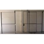 Full Height  Wire Mesh Partition Panels Metal Mesh Security Door For Inventory System for sale