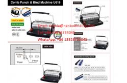 China Portable A4 A5 Plastic Comb Binding And Punching Machine supplier
