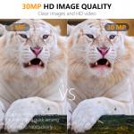 Mini size cost-effective hunting camera KW561 with 30MP/1080P waterproof IP67 up to 512GB 0.3s trigger for wildlife hunting for sale