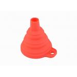 Multi Purpose Silicone Folding Funnel , Portable Telescopic Mini Silicone Funnel for sale