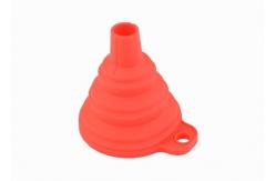 China Multi Purpose Silicone Folding Funnel , Portable Telescopic Mini Silicone Funnel supplier