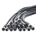 ISO Black Threaded IP67 M8 Waterproof Cable Wire for sale