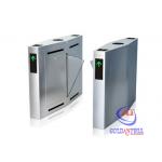 Entrance Exit Outdoor Flap Barrier Gate , Automatic Waterproof Flap Barrier for Exit Attendance for sale