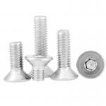ANSI Aluminum Hex Drive M6 Flat Head Screws For Light Fixture Mounting for sale