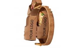 China Customized Biodegradable Kraft Paper Boxes for Hot Dog, Burger & Egg Sandwich supplier
