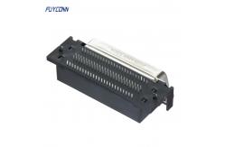 China Amphenol 100 Pin Female PCB Right Angle Centronics Connector supplier