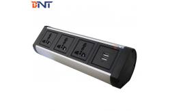China aluminum alloy shell  with three austrial power interface clamp on desk socket supplier
