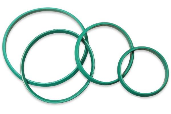 Hydraulic Fittings Walform Seals Green FKM Rubber Seal Wear Resistance