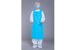 China Anti Fouling 25g 35g CPE Isolation Gown With Straight Pendulum supplier