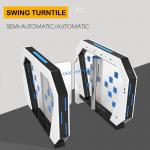 Access Control Turnstile Barrier Gate Rfid Card Reader Security System 50W/24V for sale