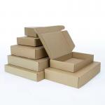Bulk Cheap Custom Logo Blank Kraft Cardboard Paper Boxes For Packaging for sale
