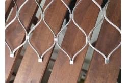 China SS316 Rope Diamond Ferruled Mesh Customized  For Stair Railing supplier