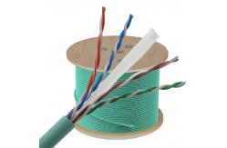 China 1000ft 305m Cat6 2x4p 23awg 24awg Ethernet Lan Cable Unshielded UTP Solid PVC supplier