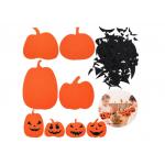 Diy 1pc/Bag Felt Halloween Decoration Pumpkin Face Stickers for sale