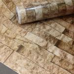 High Strength Self Adhesive Laminating Film Stone Look PVC Interior Film for sale