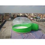 Half Transparent Inflatable Dome Tent / Bubble Tent For Lawn Camping