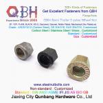 QBH M12- M42 Yzp Black Plain Semi Trailer 2 Axles Flange Wheel Hub Nut for sale
