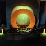 2mm Thick Rusted Steel Water Feature 1.5m Corten Steel Round Water Table for sale