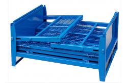 China ODM Collapsible Pallet Cage Box Stillage Bin Powder Coated supplier