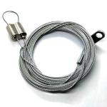 Nickel Paint Zinc Alloy Looping Gripper Wire Suspension Kit For Lighting for sale