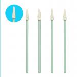 Small Pointed Sponge Tip PP Stick Slot Groove Cleaning Swab 76mm for sale