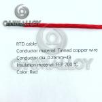 RTD Cable Tinned Copper Wire 0.26mmx49 Cores FEP Coat 200 Degree for sale