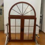 Brown Tilt Open Windows Home Decoration Wood Color Tilt Turn Aluminium Windows for sale