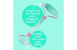 China White Jade Face Roller , Rose Quartz Stone Roller 56g Free Sample supplier