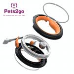 Retractable Double Handle Led Lighting Dog Collar Leash for sale