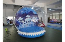 China Custom Inflatable Snow Globe Photo Booth / Blow Up Christmas Globe supplier